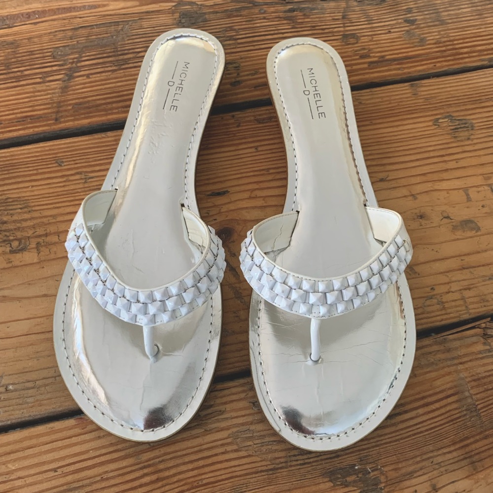 White Sandals Michelle D. Women’s Size 10